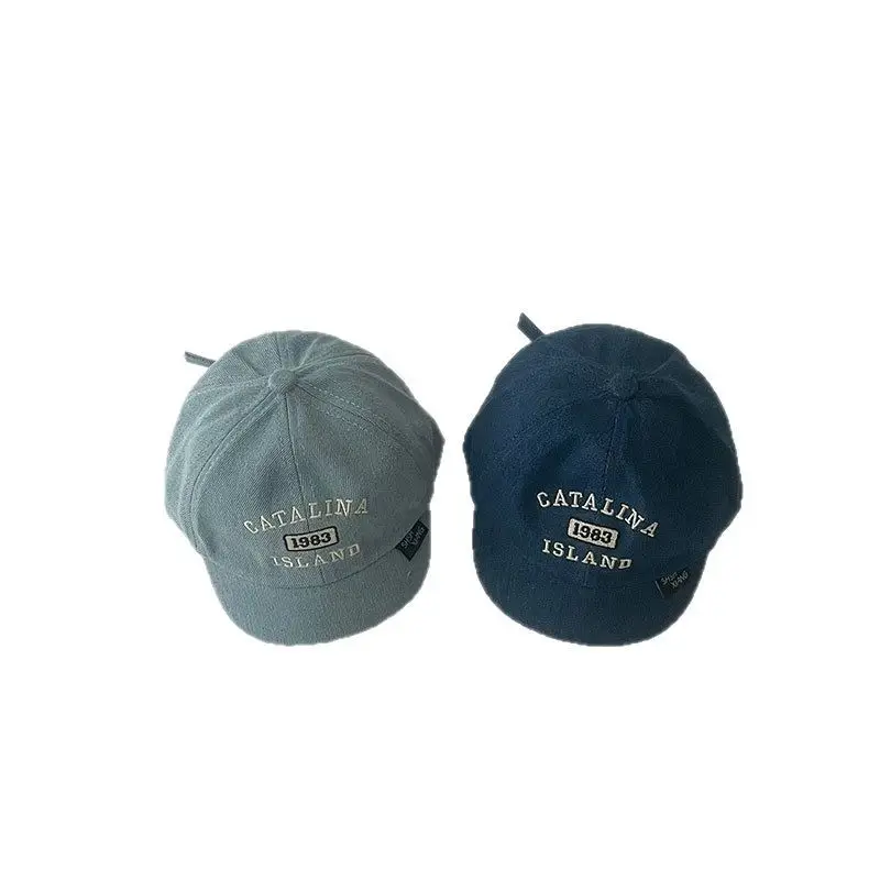 Baby Denim Cap Spring Autumn Embroidered Western Travel Sunshade Cap
