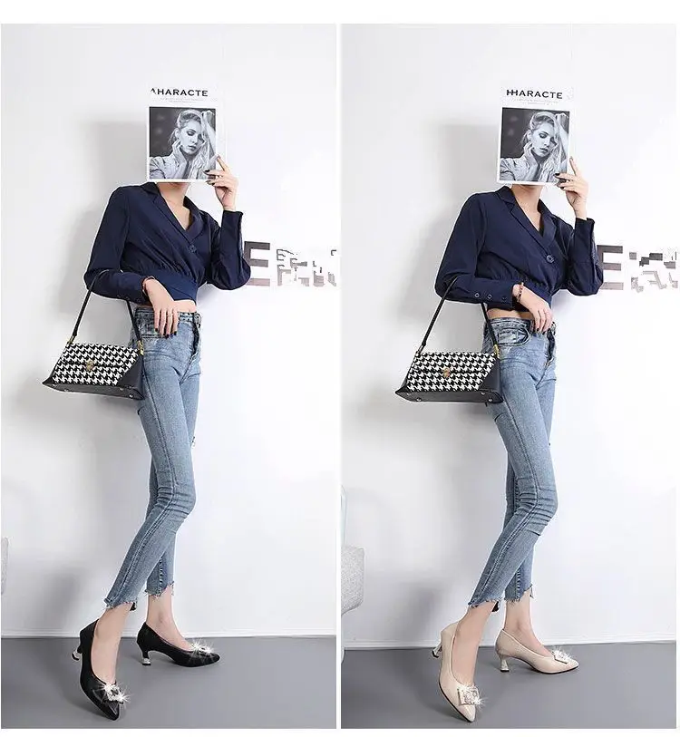 2026 New Black High Heels, Comfortable Work Shoes, Versatile Women's High Heels, Non-Abrasive, Mid-Heel, Shallow Mouth, Simple Design — feature 7