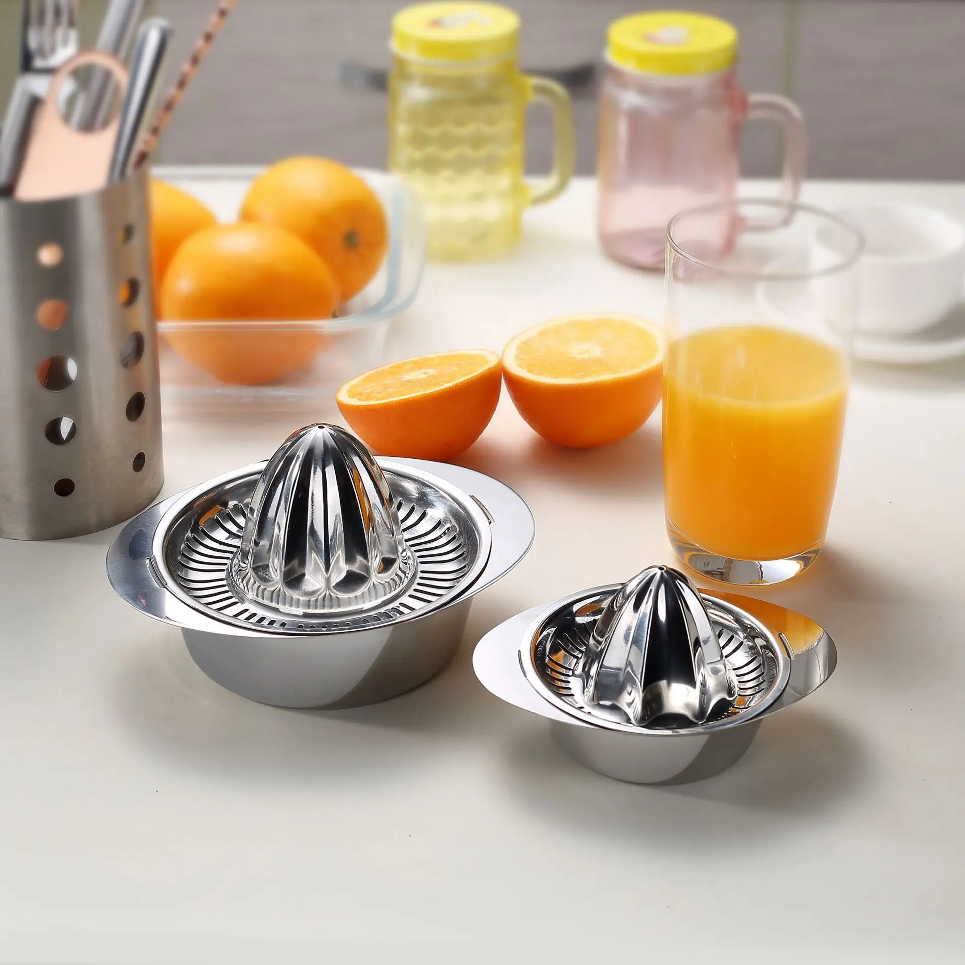 Stainless Steel Manual Lemon Squeezer Portable Orange Squeezer - Image 7
