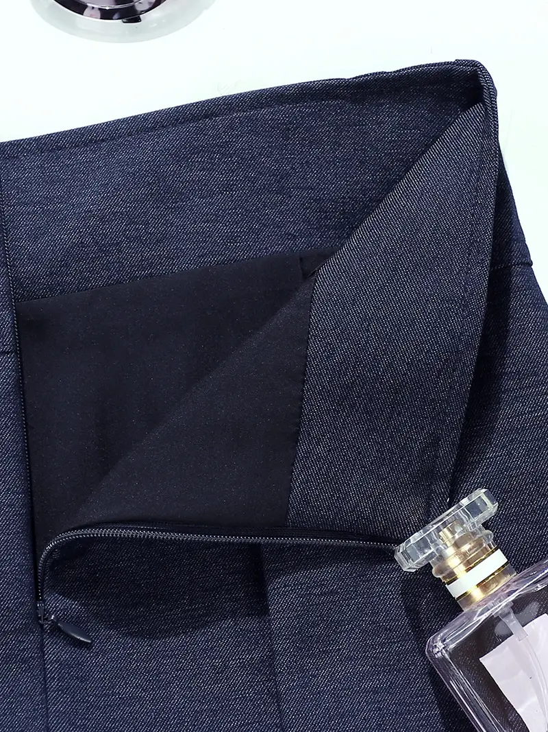 Maillard Pleated Belt for Women High Waist Anti-glare Short Skirt - Image 7