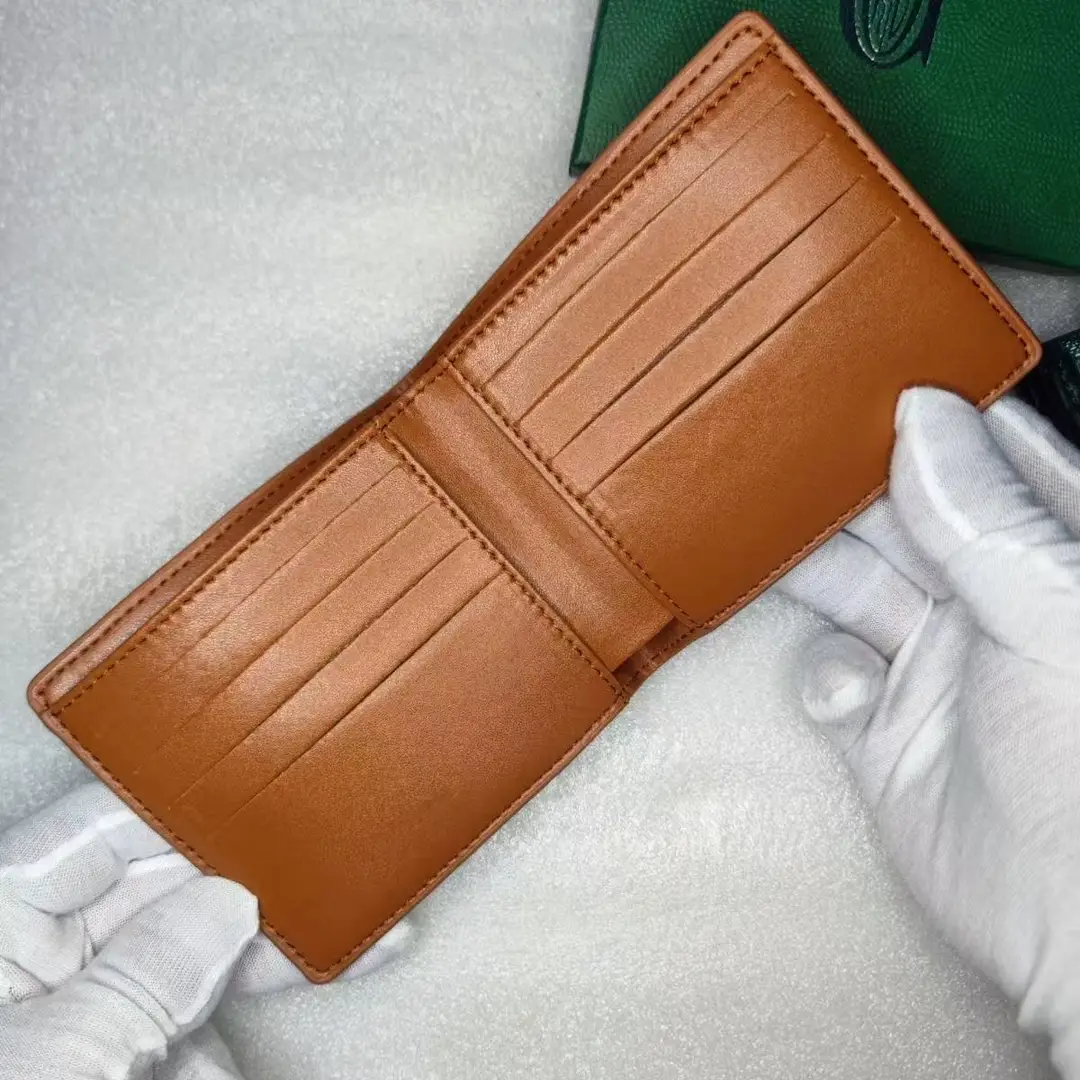 Dog Tooth Bag All-match Explosive Dog Tooth Wallet Short Genuine Leather Printed Wallet Ultra-thin Folding Multi-card Wallet Fashion — feature 7