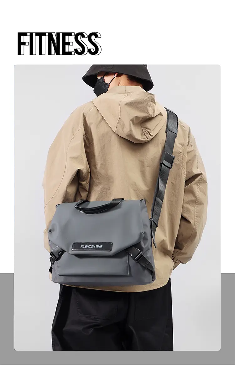 2026 Men's Black Crossbody & Messenger Bag — feature 10