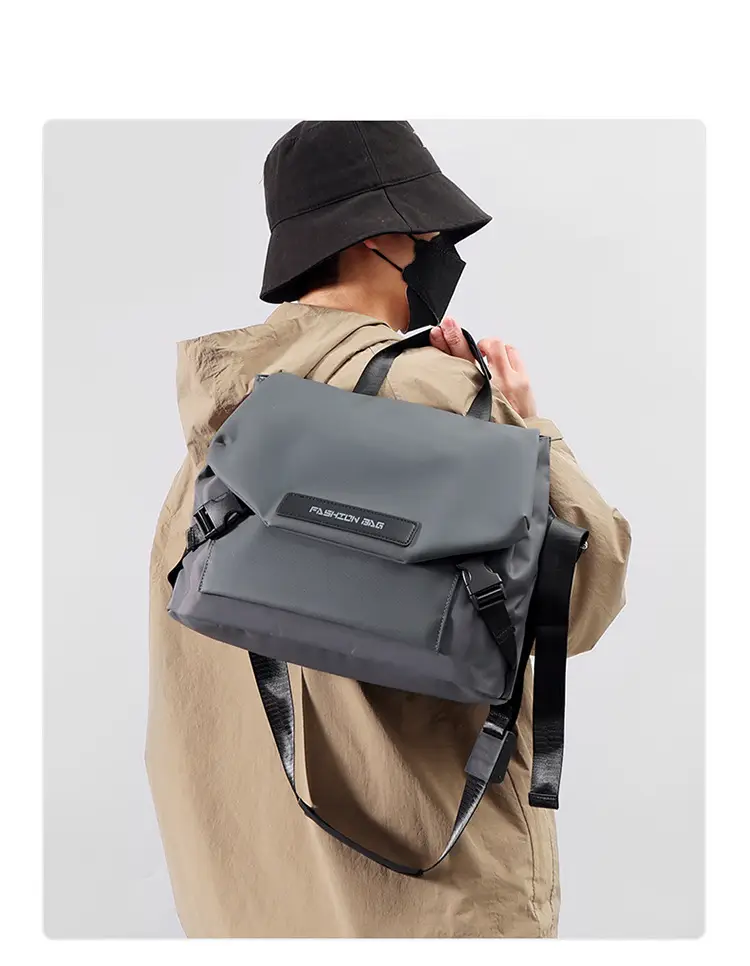 2026 Men's Black Crossbody & Messenger Bag — feature 11