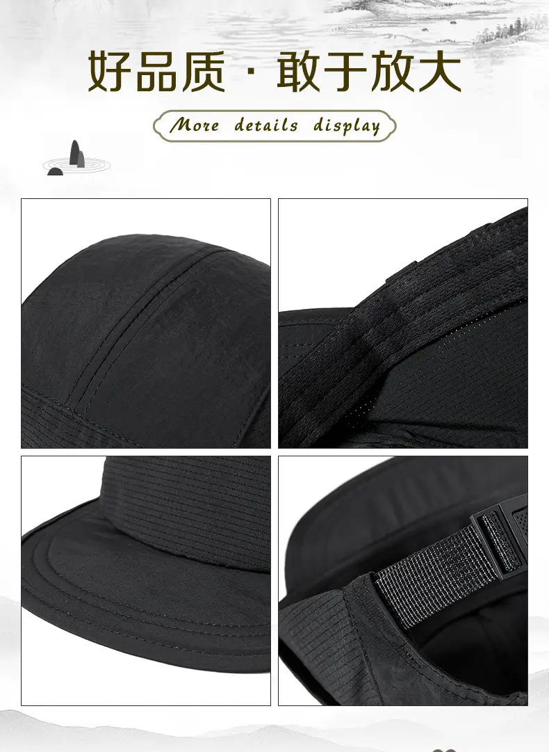 Grey 5-Panel Mesh Baseball Cap for Women & Men — feature 13