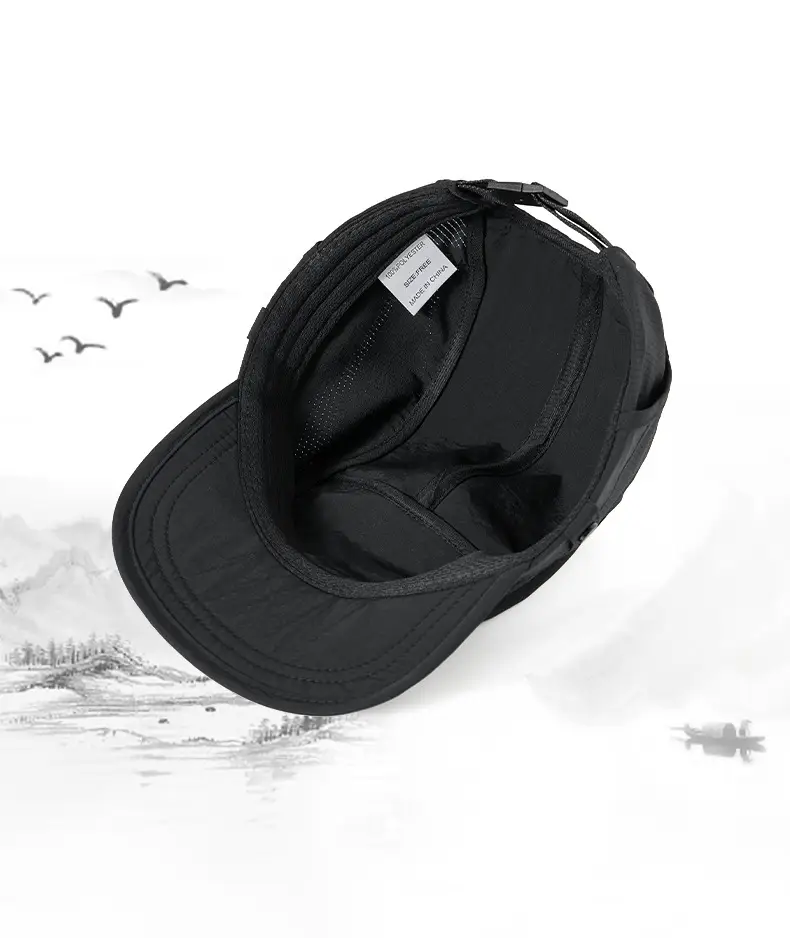 Grey 5-Panel Mesh Baseball Cap for Women & Men — feature 17