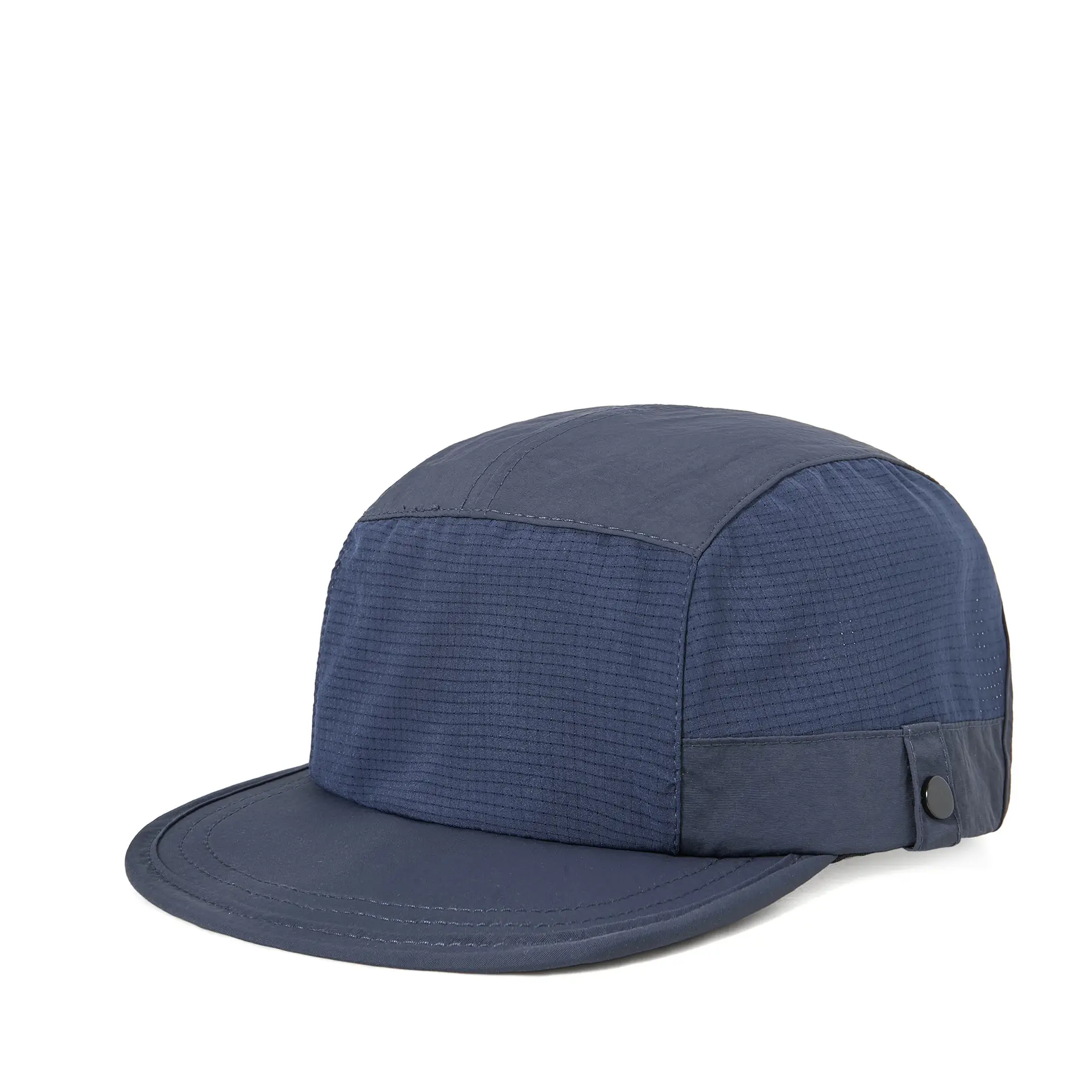 Grey 5-Panel Mesh Baseball Cap for Women & Men - Image 2