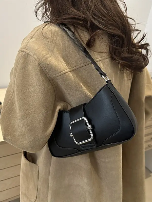 Silver Vintage Underarm Bag Women's Shoulder Crossbody