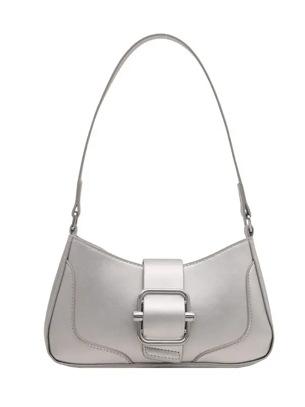 Silver Vintage Underarm Bag Women's Shoulder Crossbody