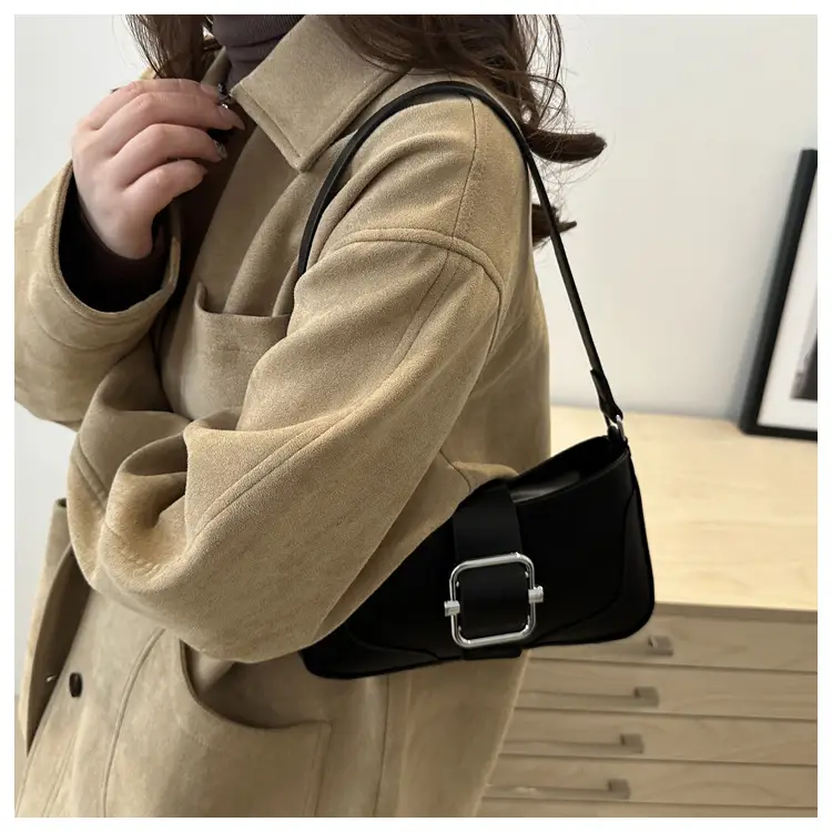 Silver Vintage Underarm Bag Women's Shoulder Crossbody — feature 17