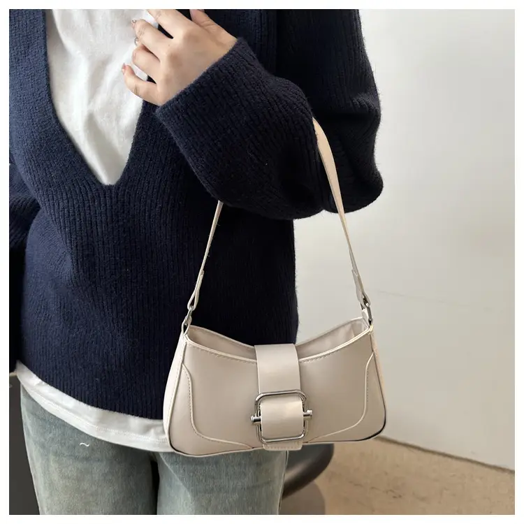Silver Vintage Underarm Bag Women's Shoulder Crossbody — feature 9
