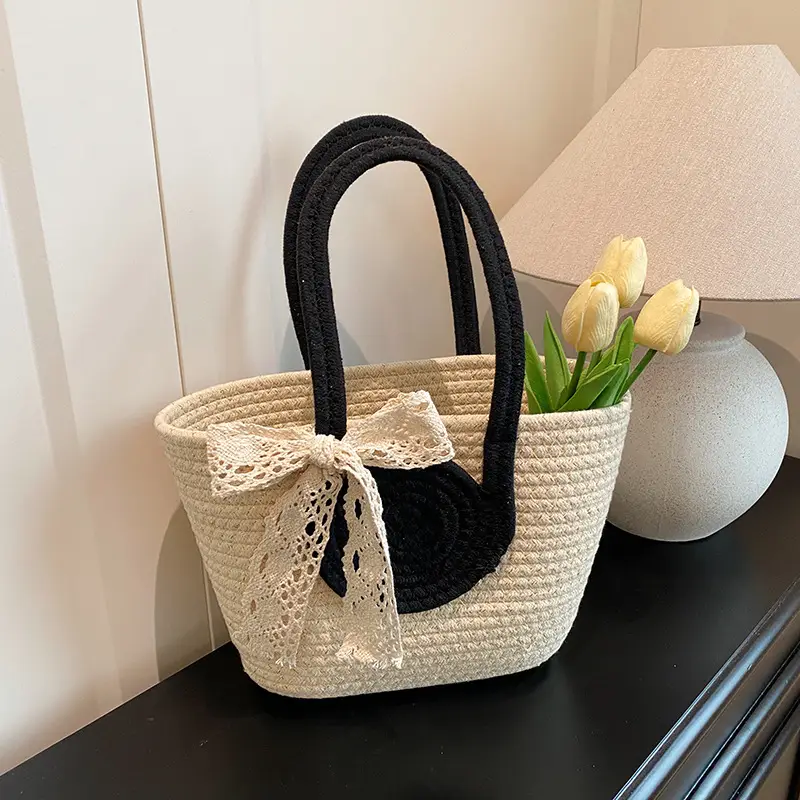 Straw Woven Shoulder Bag for Women 2025 Spring New Arrival - Image 9