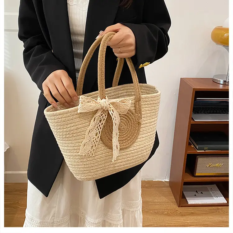 Straw Woven Shoulder Bag for Women 2025 Spring New Arrival — feature 10