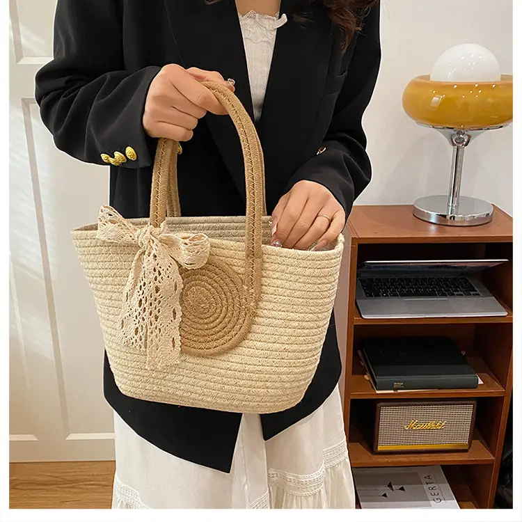 Straw Woven Shoulder Bag for Women 2025 Spring New Arrival — feature 11