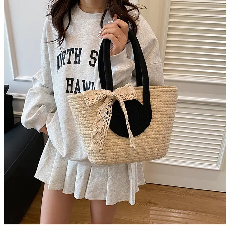 Straw Woven Shoulder Bag for Women 2025 Spring New Arrival — feature 16