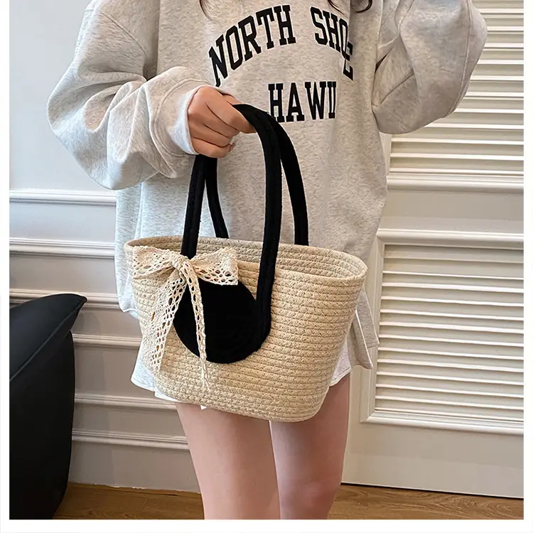 Straw Woven Shoulder Bag for Women 2025 Spring New Arrival — feature 17