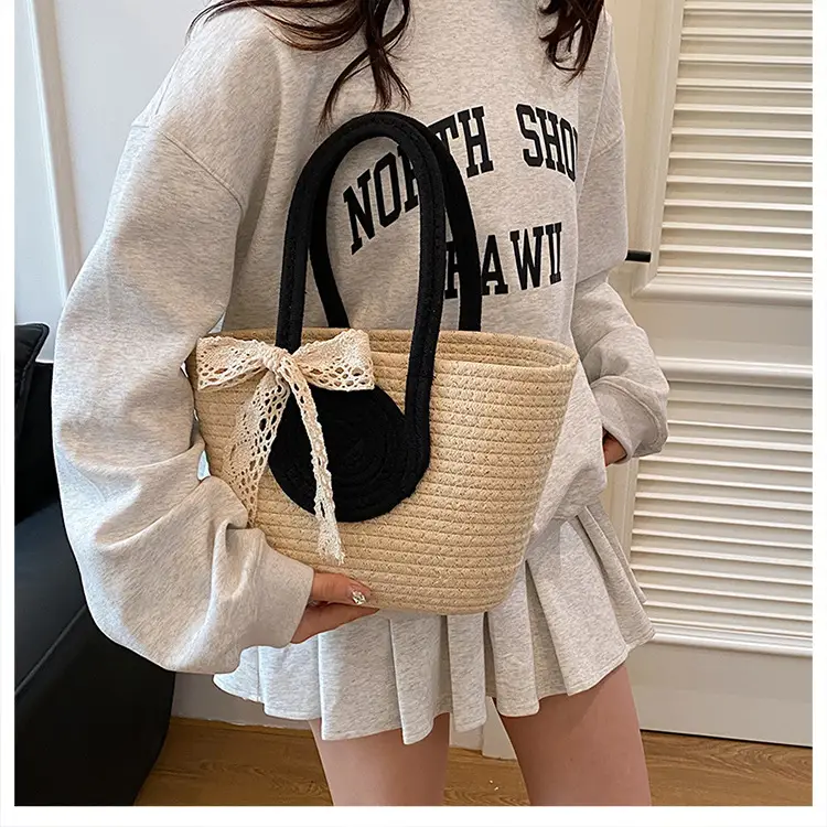 Straw Woven Shoulder Bag for Women 2025 Spring New Arrival — feature 18