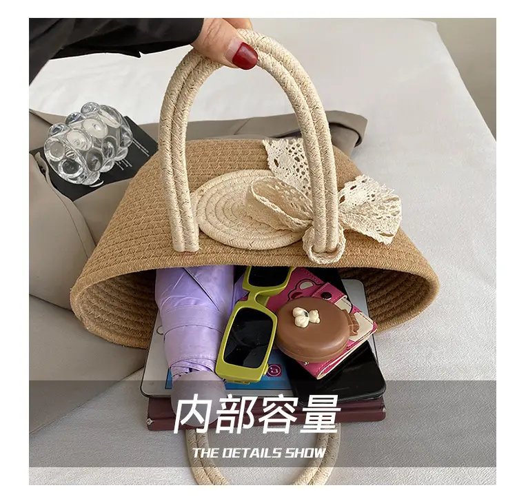 Straw Woven Shoulder Bag for Women 2025 Spring New Arrival — feature 2