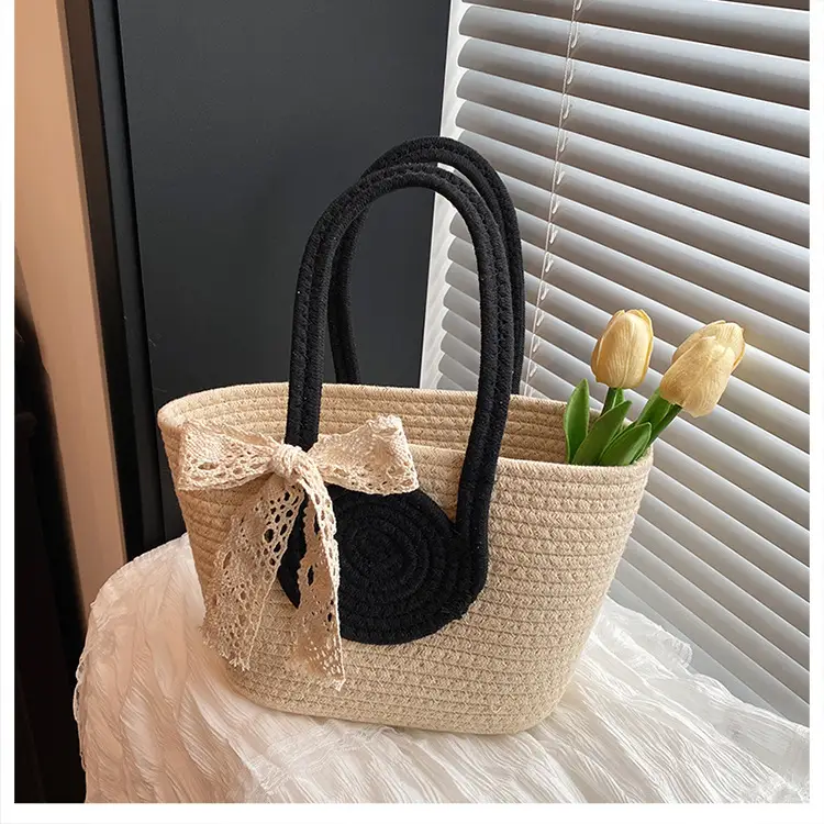 Straw Woven Shoulder Bag for Women 2025 Spring New Arrival — feature 21
