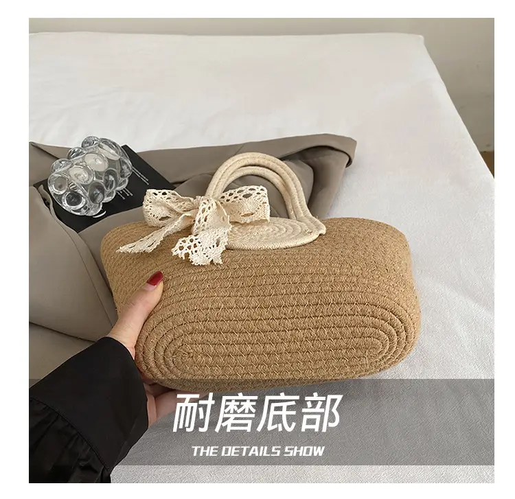 Straw Woven Shoulder Bag for Women 2025 Spring New Arrival — feature 4