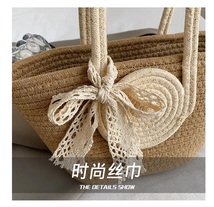 Straw Woven Shoulder Bag for Women 2025 Spring New Arrival — feature 5