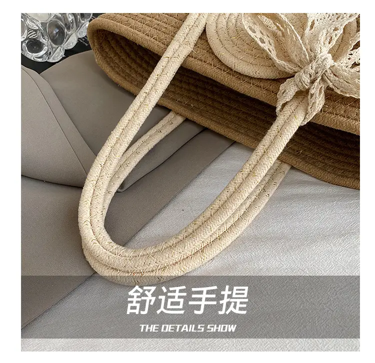 Straw Woven Shoulder Bag for Women 2025 Spring New Arrival — feature 6