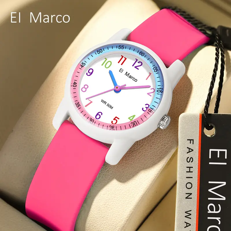 Small Elephant Cross-border Waterproof Kids Watch Purple Pink - Image 25