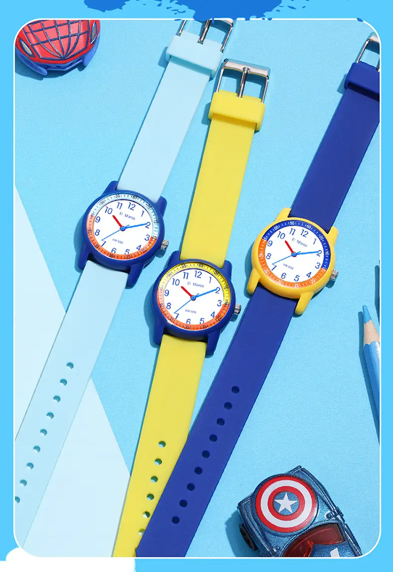 Small Elephant Cross-border Waterproof Kids Watch Purple Pink — feature 20