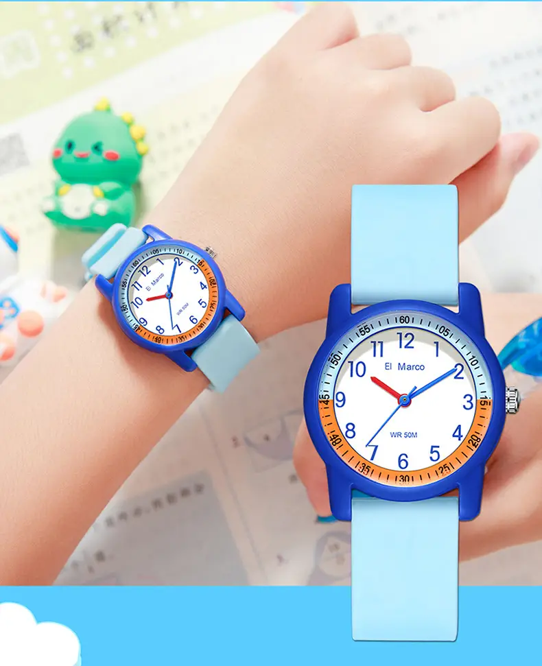 Small Elephant Cross-border Waterproof Kids Watch Purple Pink — feature 26