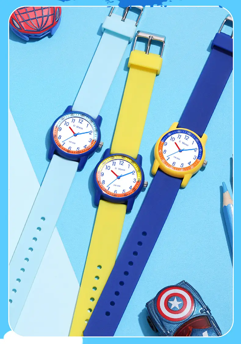 Small Elephant Cross-border Waterproof Kids Watch Purple Pink — feature 3
