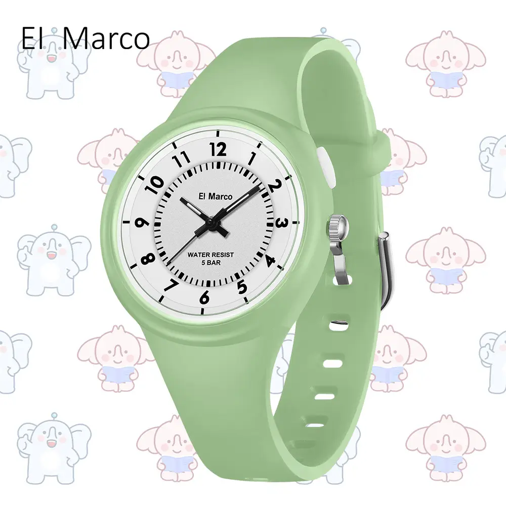 Small Elephant Cross-border Waterproof Kids Watch Purple Pink - Image 13