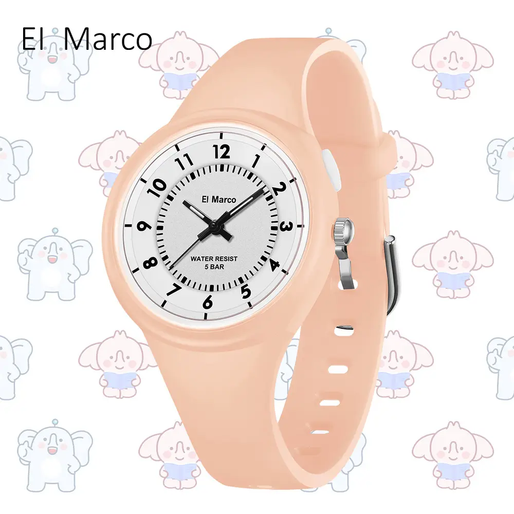 Small Elephant Cross-border Waterproof Kids Watch Purple Pink - Image 14