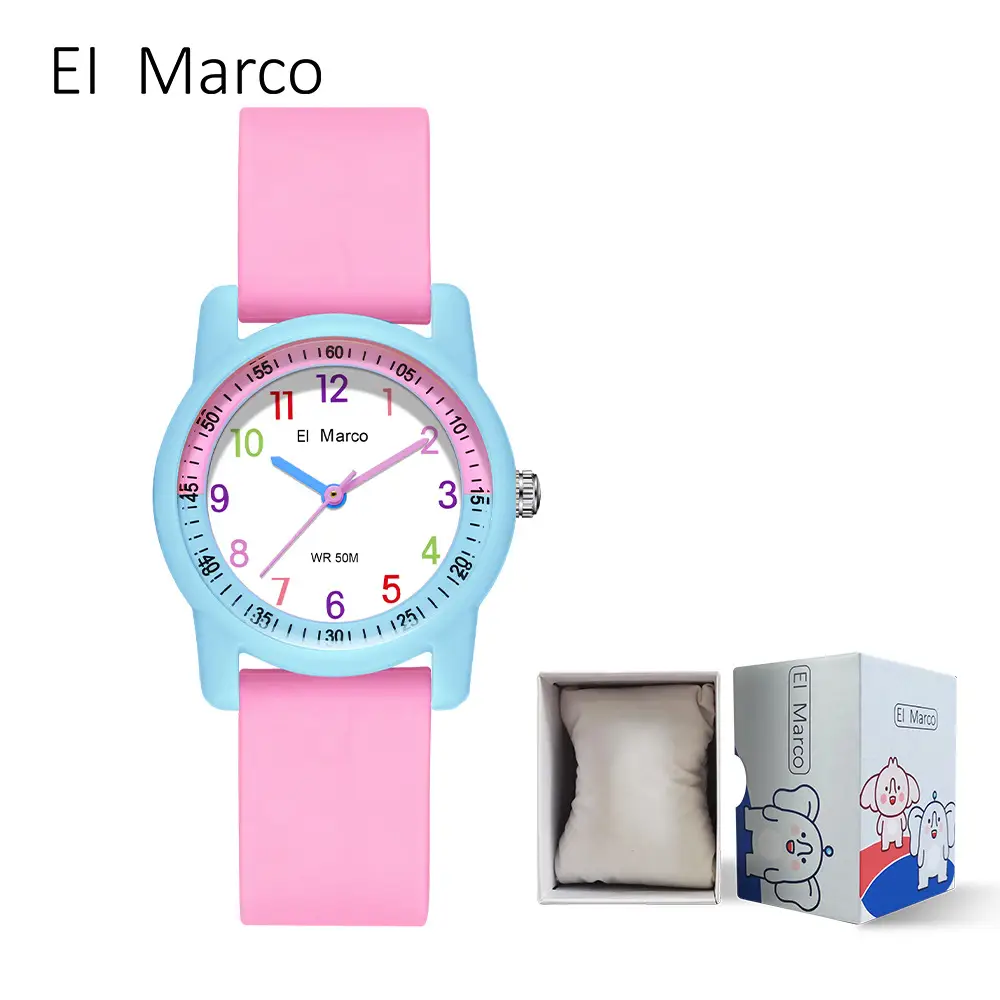Small Elephant Cross-border Waterproof Kids Watch Purple Pink - Image 3