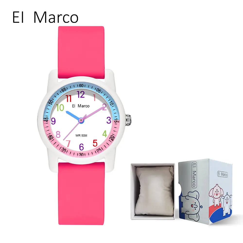 Small Elephant Cross-border Waterproof Kids Watch Purple Pink - Image 4