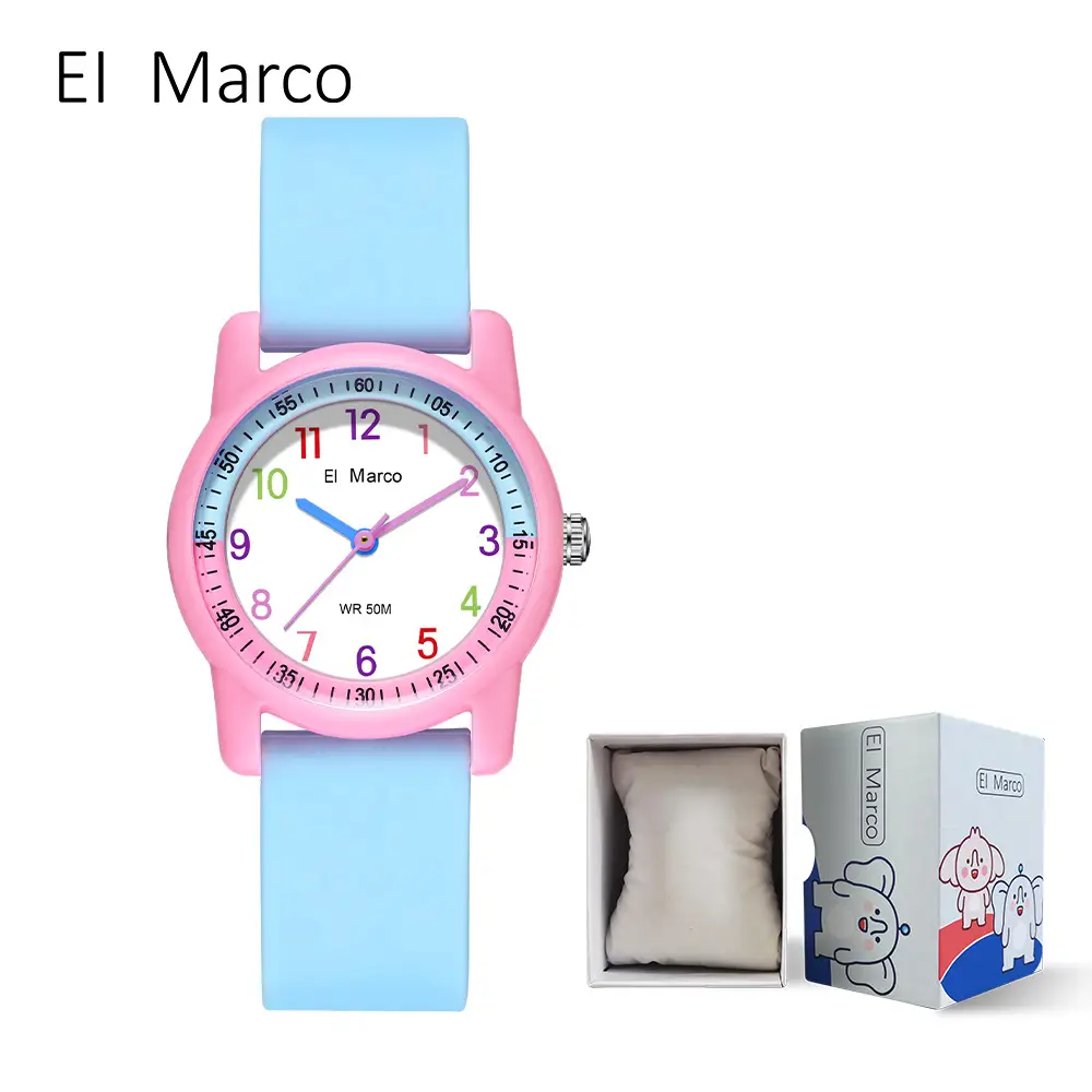 Small Elephant Cross-border Waterproof Kids Watch Purple Pink - Image 5