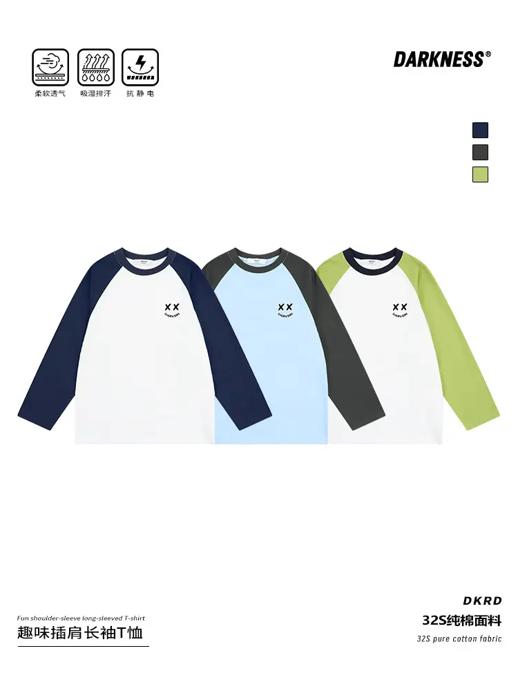 Girls Raglan Sleeve T-Shirt White Green Spring Autumn Casual Wear - Image 5