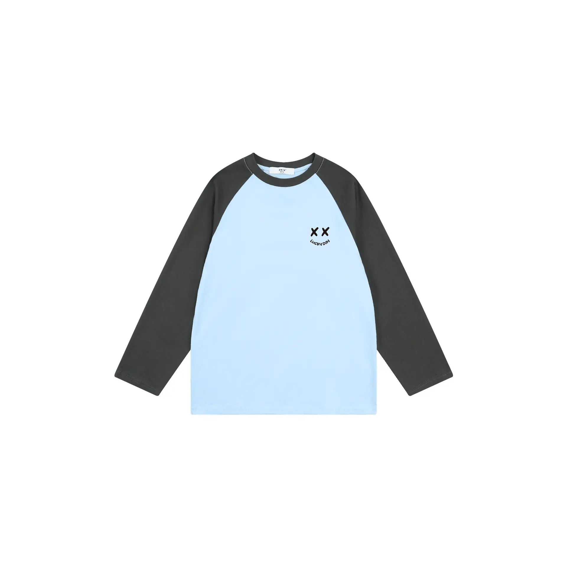 Girls Raglan Sleeve T-Shirt White Green Spring Autumn Casual Wear - Image 2