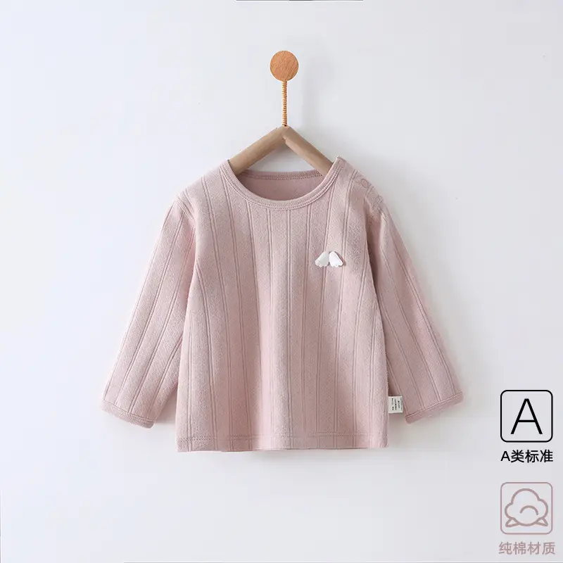 Pink Long Sleeve T-Shirt for Boys Girls Spring - Image 5