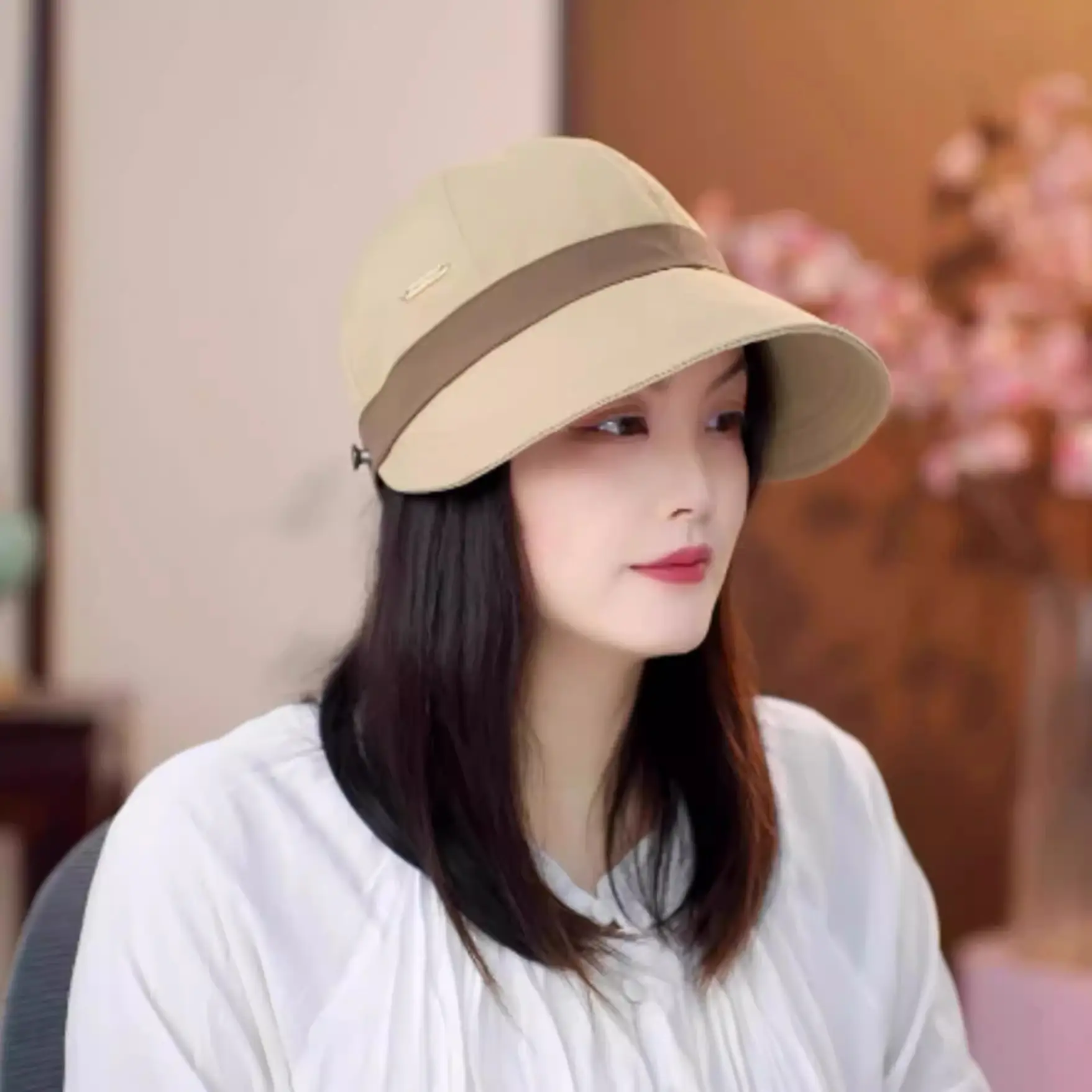 Women's Sun Protection Hat with Small Fisherman Design - Image 5