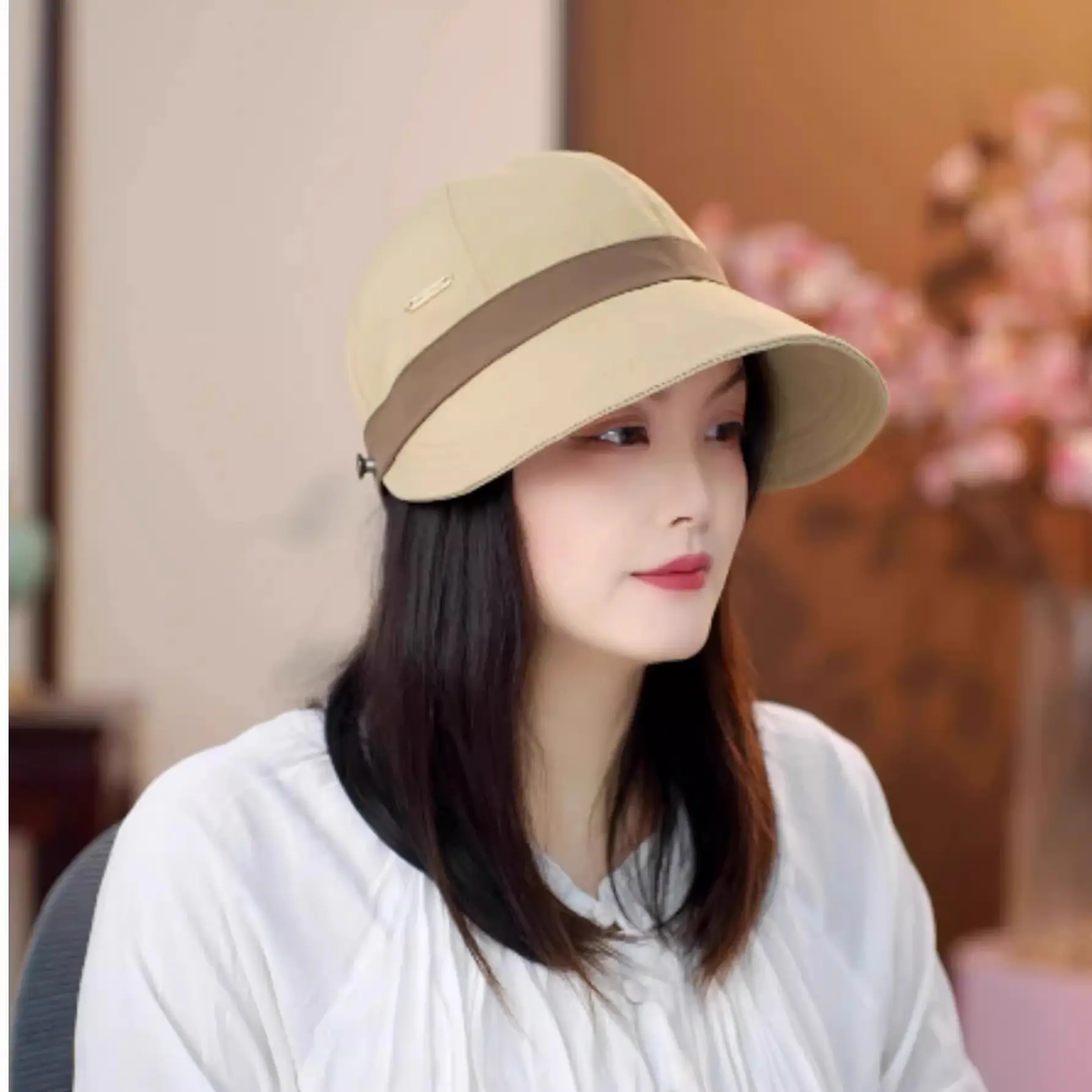 Women's Sun Protection Hat with Small Fisherman Design — feature 2