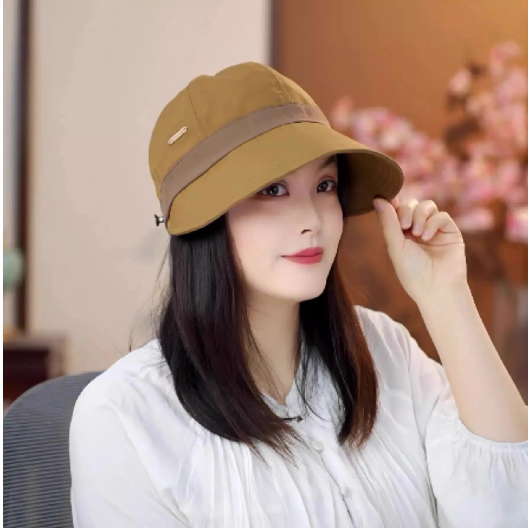 Women's Sun Protection Hat with Small Fisherman Design — feature 3
