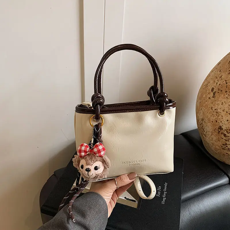 Women's Korean Style Shoulder Crossbody Bag Cream 2025 - Image 10