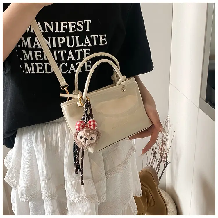 Women's Korean Style Shoulder Crossbody Bag Cream 2025 — feature 12