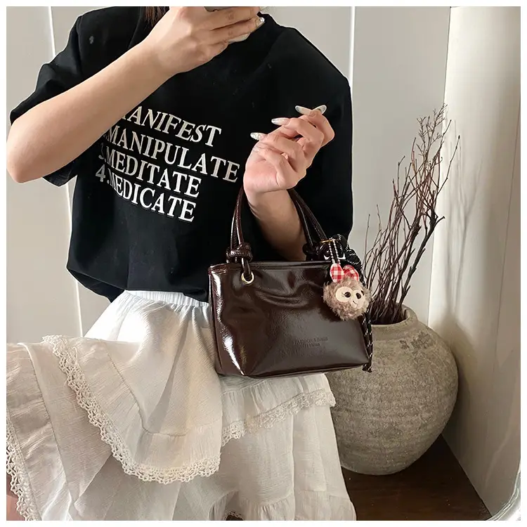 Women's Korean Style Shoulder Crossbody Bag Cream 2025 — feature 8