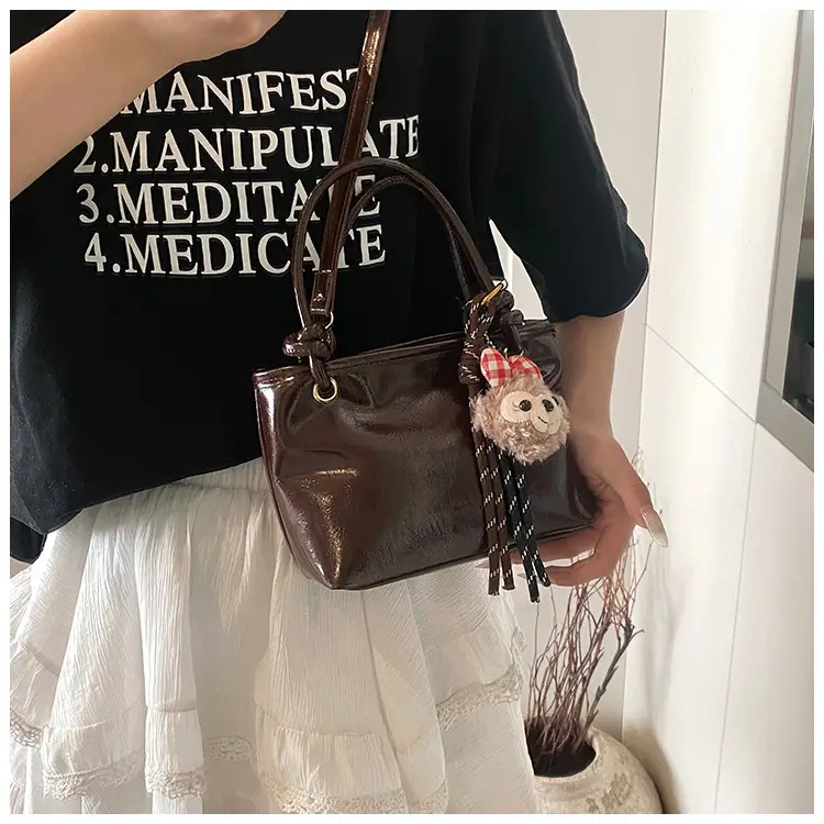 Women's Korean Style Shoulder Crossbody Bag Cream 2025 — feature 9