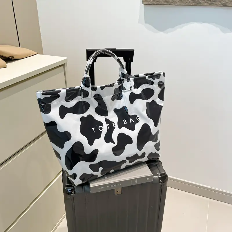 Leopard Print Large Capacity Women's Tote Bag