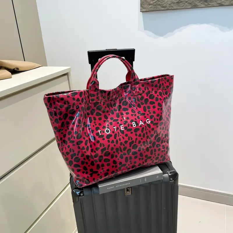Leopard Print Large Capacity Women's Tote Bag