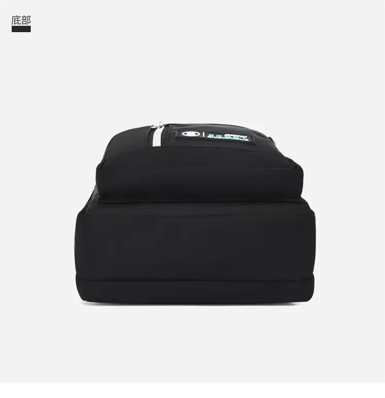 Men's Black Oxford Cloth Waterproof Large Shoulder Bag — feature 22