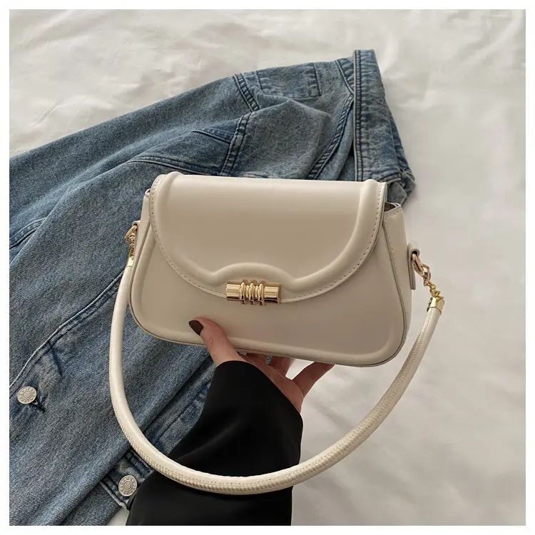 White Korean Style Shoulder Crossbody Bag 2025 - Image 2