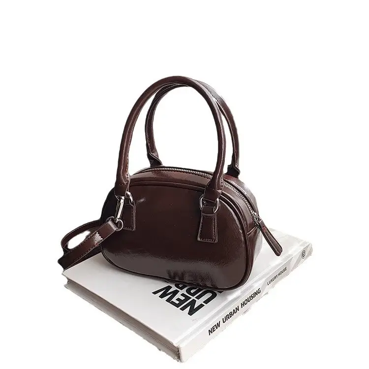 Retro Red Korean Pillow Bag for Women - Image 12