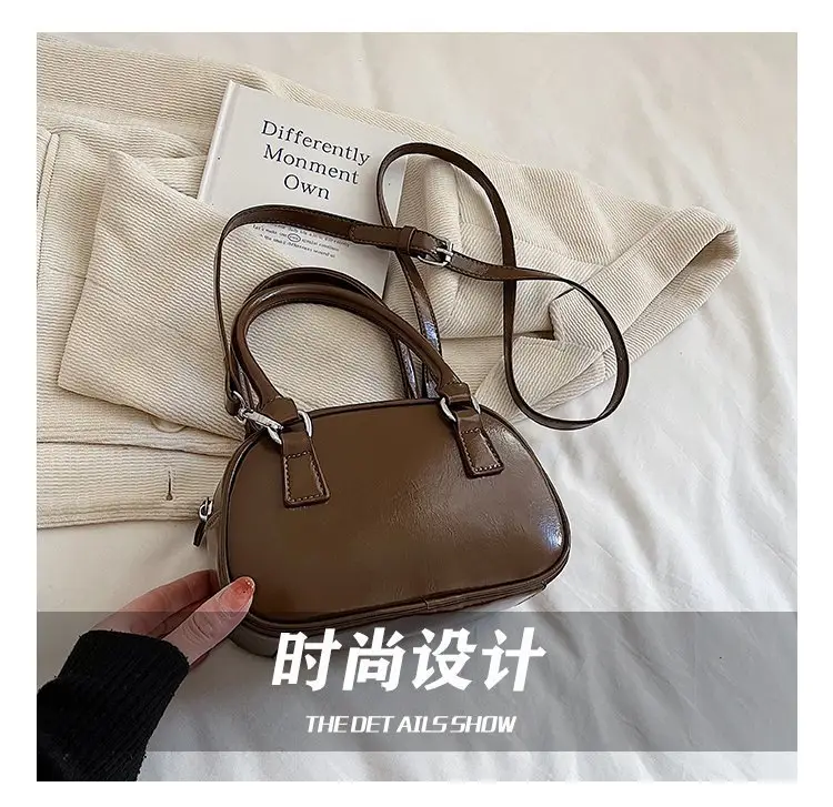 Retro Red Korean Pillow Bag for Women — feature 15